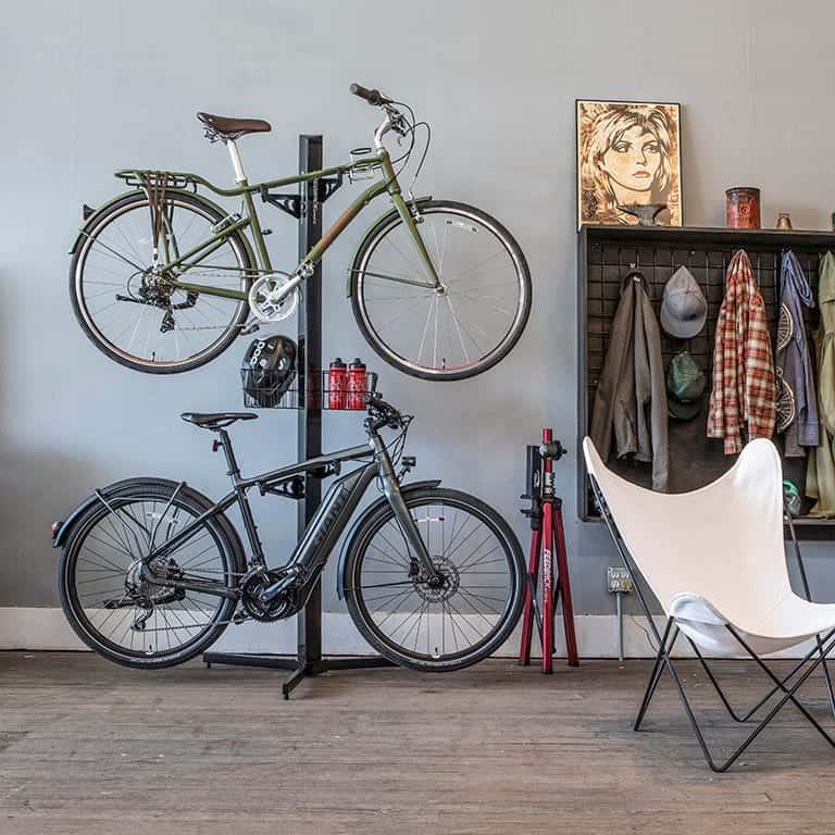 How to safely store a bike in a small space
