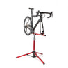 Feedback Sports Sprint Bike repair stand on white background with road bike mounted.