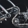 feedback sports thru axle chain keeper in use on a bike