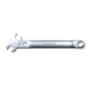 Bike pedal wrench in studio on white.